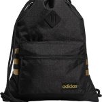 adidas Classic 3S Sackpack， Jersey Onix Grey/Black， One Size